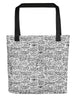 Christmas Typography Pattern Tote bag