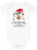 Christmas is Here Baby short sleeve one piece