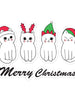 Christmas Cats Bubble-free stickers