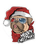 Christmas Dog Bubble-free stickers