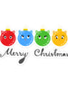 Christmas balls Bubble-free stickers