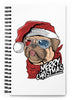 Christmas Dog Spiral notebook