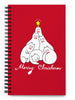 Cats Christmas Tree Spiral notebook