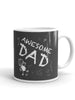 Awesome Dad White glossy mug