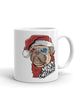Christmas Dog White glossy mug